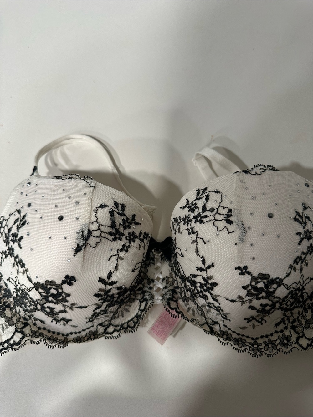 Victoria secret bra 36B -Embellished Push-Up Bra in White
